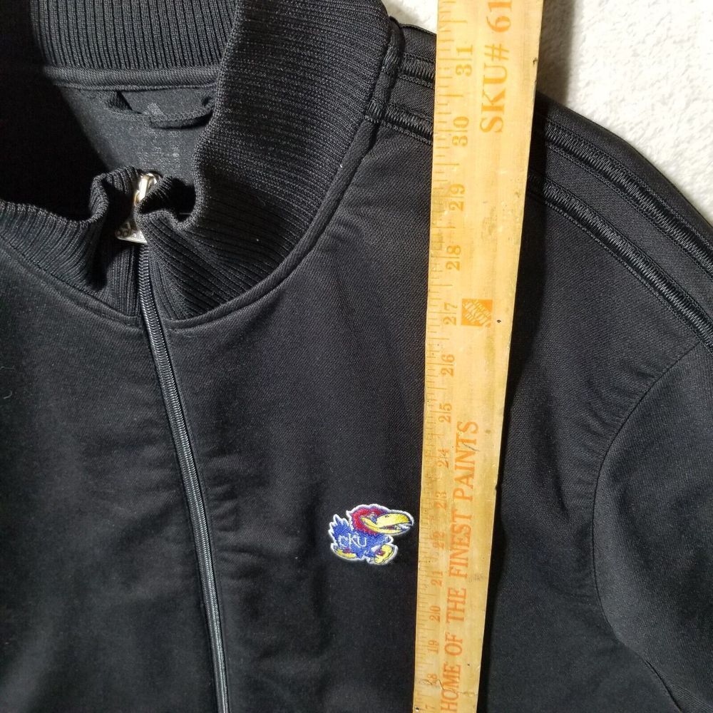 Adidas Track Jacket Men XXL Black On Black Full Zip Kentucky University SEE MEAS - Picture 3 of 16